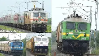 1st ELECTRIC Run of Nanded - Pune Express | WAP 7, WAP 4 & WAG 9 ERA Begins in NED | Indian Railways