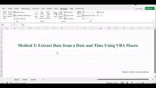 How to Extract Date from a Date and Time in Excel