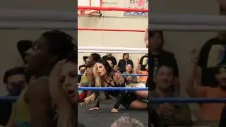 Trish Adora delivering a spine tingling suplex onto a pin on Vipress #womenempowerment