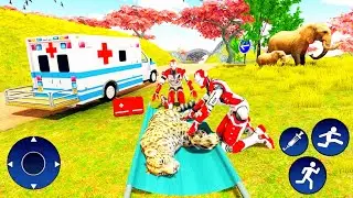 Ambulance driving simulator Doctor Robot Emergency Animal Rescue Fighter Game Android gameplay