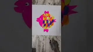 Rainbow Fish Craft with Paper | Fun DIY Idea #diy #beautiful #fish #youtubeshorts #song #art #shorts