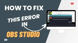 OBS Studio NVENC Codec Error - How to Fix