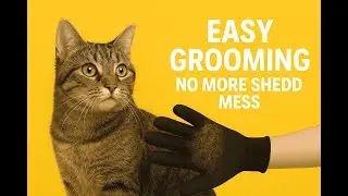 ✨ Pet Hair Removal Gloves (Pack of 2) | Easy Grooming & Shedding Solution 🐾