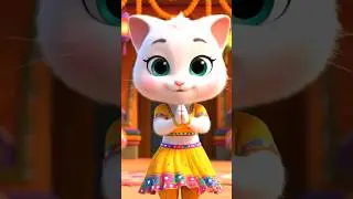 Cute Garba Dance Cat 😺💃 | Fun Hindi Kids Dance | MastiGyanTv ✨ #kidssongs #catsong #nurseryrhymes