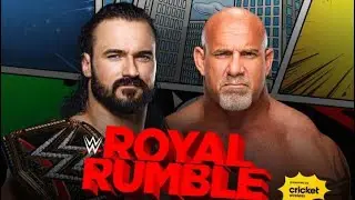 Goldberg vs Drew mcintyre wwe championship match royal rumble