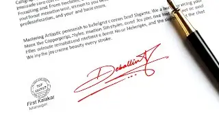 How to Design a Beautiful Deballina Name Signature | Stylish and Unique Signature Art 🌟 #signature