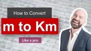 ✅ Convert m to km (meter to kilometer) with Example