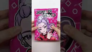DIY Kpop demon hunters X Squid game3 blind book🎮#squishy #shorts #gamebook #diy #blindbag #paperdiy