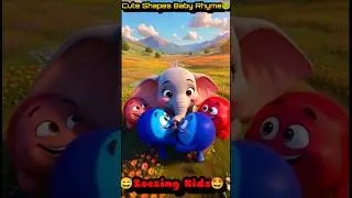 Cute Shapes with Baby Animals🐸#Zoozing Kids #shorts