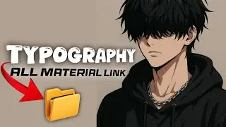 ALL Typography Editing Material | Stickers, Fonts, Background Music | Complete Guide 