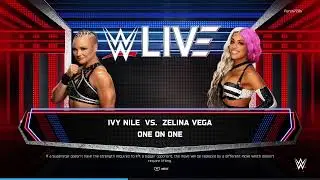 WWE 2K25 Ivy Nile Vs Zelina Vega 