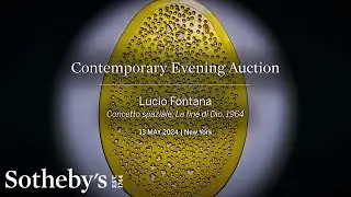 The Cosmic Horizons of Fontana’s 'Concetto Spaziale, La fine di Dio' | Expert Voices | Sotheby's
