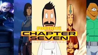 Fortnite Pacific Break Compilation ft Void Walker Lynx, Korra, Bob Belcher, Aang, and Allen