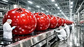 Inside a Cranberry Juice Facility: from Harvested Berry to Concentrate C-10 (Full Process)