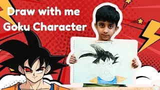Draw Goku Character With my Nephew | Zayyan ny Cartoon Character banaya | Life with a twist and Tail