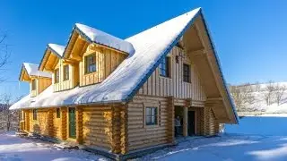 Urlaub im L&eacute;onWood&reg; Rundstamm-Blockhaus