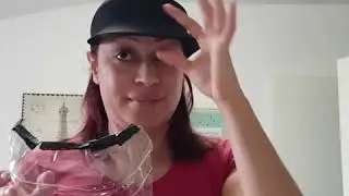 Protector facial casero con pl&aacute;stico reciclado