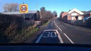 DRIVING 14 WALES TO CHESHIRE BORDER CROSS 