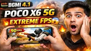Poco X6 5G BGMI Graphics Test 😱 | 4.1 Update | Extreme FPS Gaming 🔥@TECH MAKAN YT