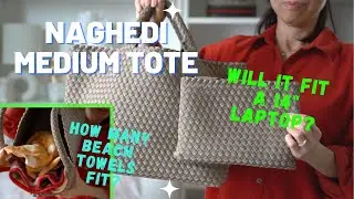 NAGHEDI MEDIUM TOTE | What Size Laptop Does It Fit? Perfect Work Tote?