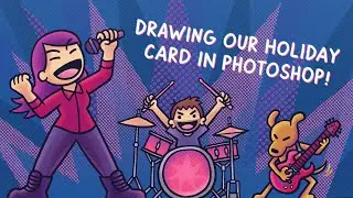 Drawing a Holiday Card in Photoshop!!!