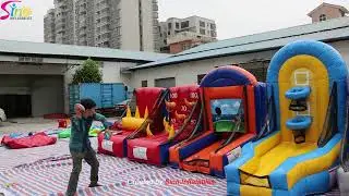 5in1 interactive fun inflatable carnival games for group team building or party fun