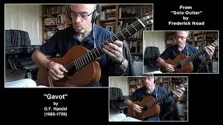 Gavot - G.F. Handel. Guitar Trio from Frederick Noad Solo Guitar Book 1