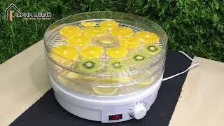 Alpha Living Healthy Food Dehydrator with Five Drying Racks 350W