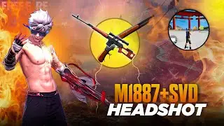 🔥 M1887 + SVD HEADSHOT KING 🔥 | Free Fire Insane Combo Gameplay | One Tap Headshots