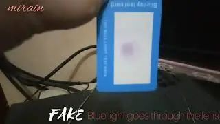 Fake VS Real Anti Radiation Glass Blue Light Test
