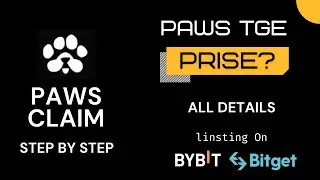 Paws Claiming and paws price prediction paws coin exchange | cryptosmit price prediction