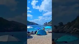 Evia beach in Athens #shortvideos #shortsfeed #youtube #shorts #rock #holiday #entertainment
