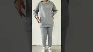 Kap&uuml;şonlu &Uuml;&ccedil; İplik Sweat Eşofman Takım 2212 GRİ