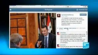 Obama, Hollande and Assad on social media