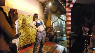 Gia Bee performs with Dauntless Dance Company at the Texas Renaissance Festival 2018
