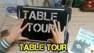 My Art Table Tour 🎨 | Complete Drawing Setup | Alcohol Markers, Watercolor Pens & Stationery