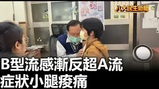 B型流感漸反超A流 症狀小腿痠痛 |【用心顧健康】| 2026013112 #八大民生新聞