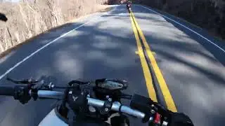 Supermoto and FZ09 vs. Pack of Yamaha R7's
