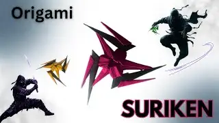 shuriken origami easy/easy origami paper ninja star shuriken/how to make a paper ninja shuriken 