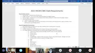 CSBG Claims 101 webinar