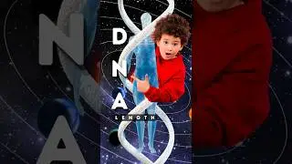 Невероятный факт о ДНК: длина БЕЗУМНАЯ?? #шорты #факты #наука #космос #nasa