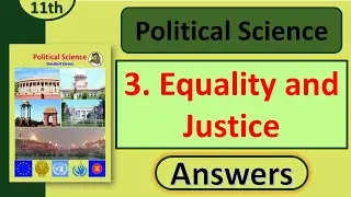 Class 11 Political Science Chapter 3 &ndash; Equality and Justice | Question Answer | Maharashtra Board