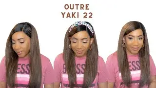 Outre Synthetic Hair HD Lace Front Wig - NATURAL YAKI 22 --/WIGTYPES.COM
