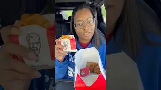 KFC Chicken & Waffles!! #food #kfc #chicken #youtubeshorts #shorts #fyp
