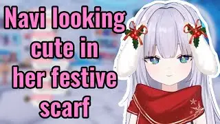Navi looking cute in her festive scarf
