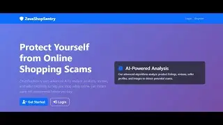 ZeusShopSentry Advanced Accurate Online Shopping Scam Probability Detector App Presentation