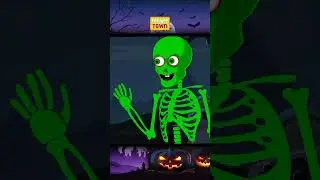 🌈Colorful Skeleton Finger Family 💀#shorts #spooky #halloween #nurseryrhymestreet