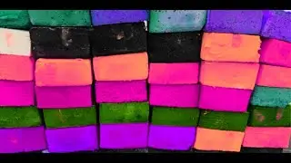 NEON colour gymchalk crush Edit 🌈| @ColourChalk | oddly satisfying relaxation crush ✨