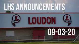 9-3-20 LHS Announcements