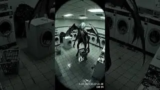 Terrifying Cthulhu Monster Spotted on CCTV in Haunted Laundromat  😨#cthulhu   #scarystory